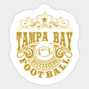 Vintage Retro Tampa Bay Buccaneers Football Sticker